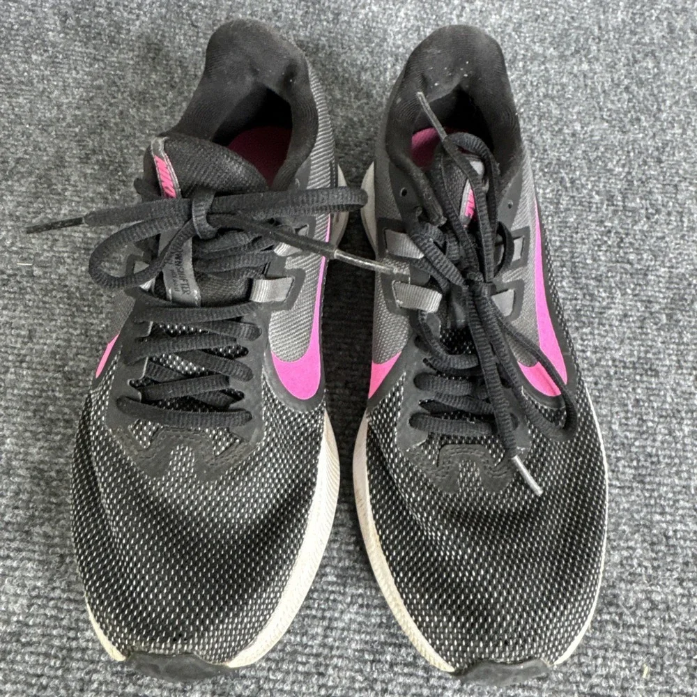 Nike Womens Downshifter 9 AQ7486-002 Black Pink Running Shoes‎ Sneakers Size 9
